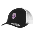 Şapcă trucker "Poli T" - negru / alb