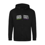 Hanorac negru cu fermoar "1900 - 1921"