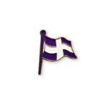 Pin metalic steag cruce